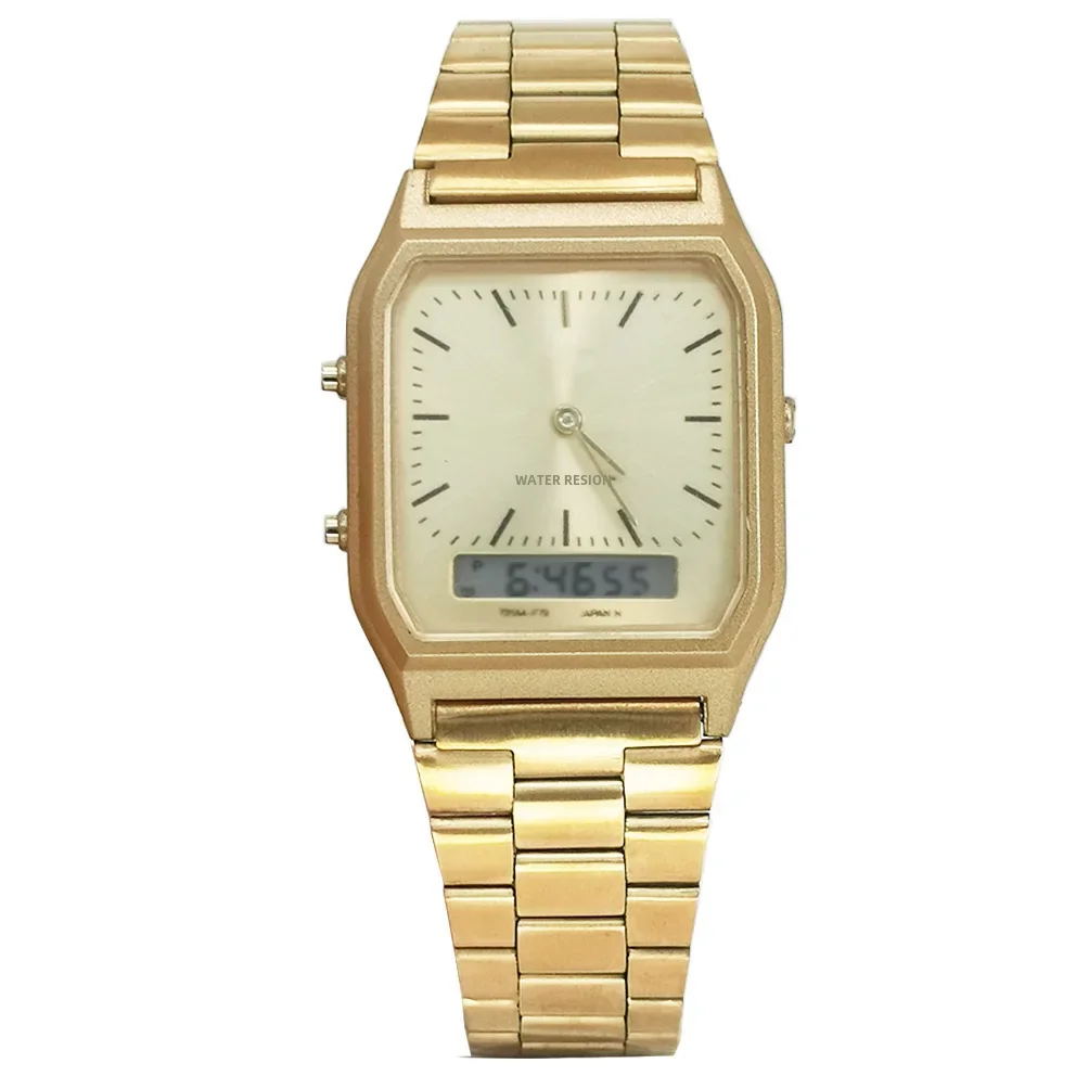 Винтажные стильные электронные часы Aq230w водонепроницаемые мужские из сплава