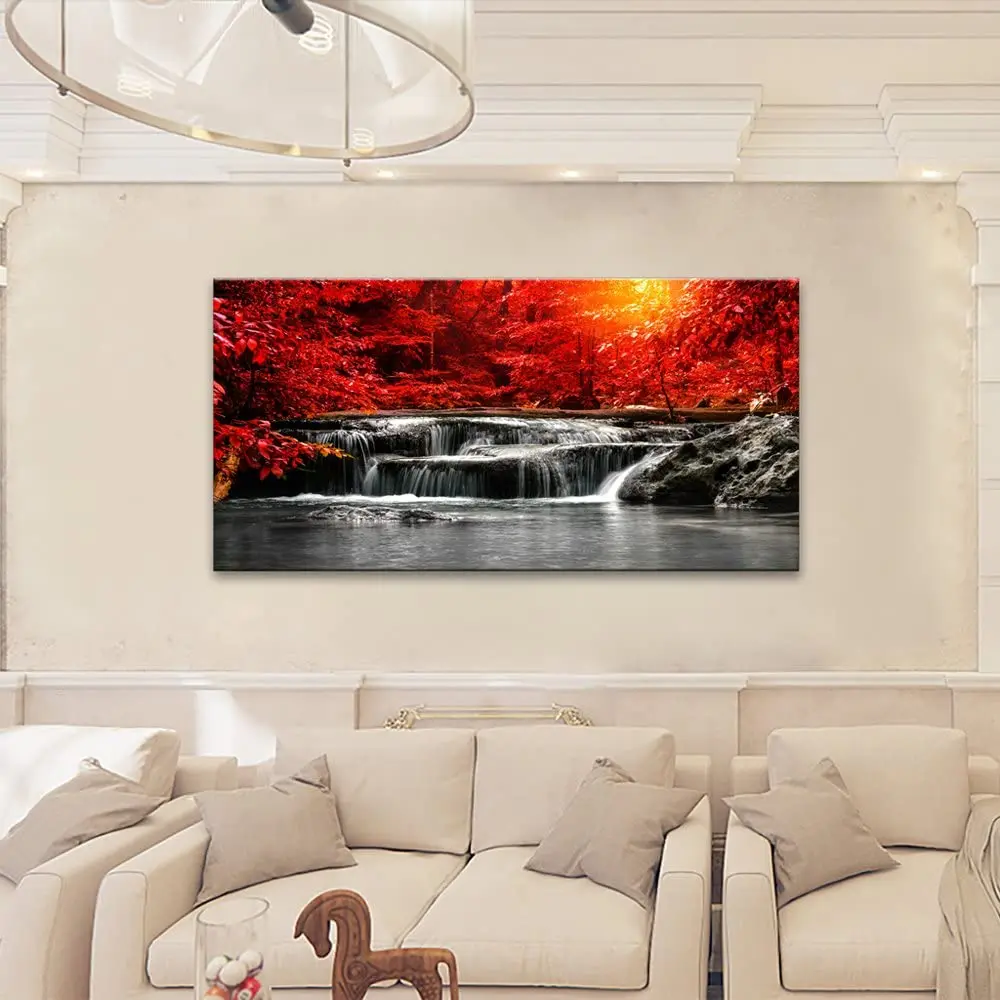 

5D DIY Diamond Painting Kits Waterfall Cross Stitch Diamond Embroidery Home Decor