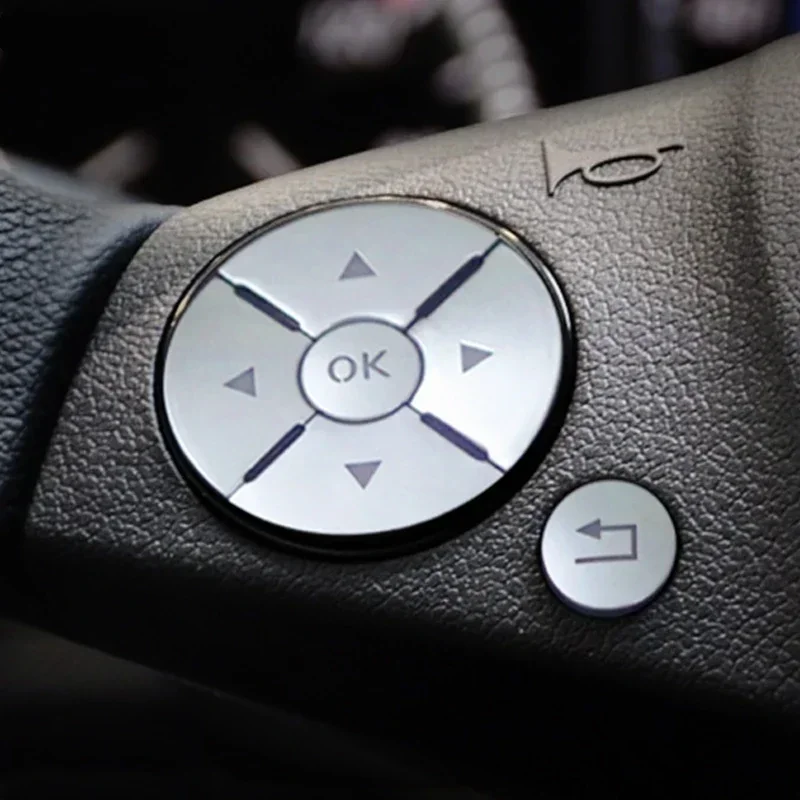Наклейка на кнопку переключателя рулевом колесе для Mercedes-Benz W176 W246 W212 W204 A B C E ML GL SLK