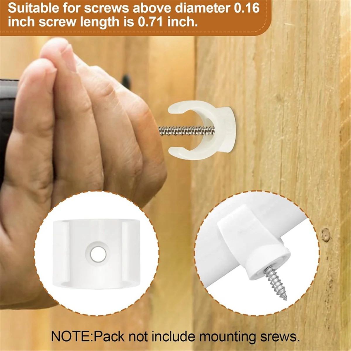 Зажимы PEX хомут для труб 50 шт. 1/2-дюймовый водопроводных из ПВХ и шлангов