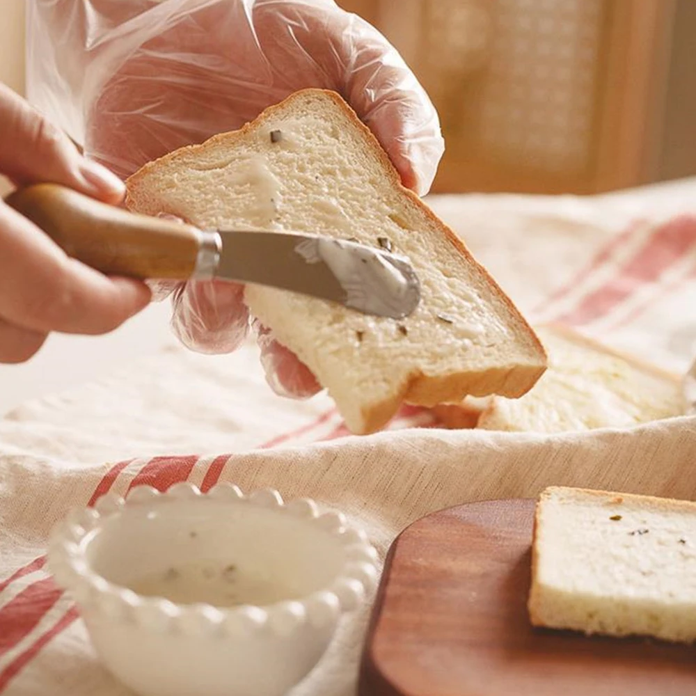 

Mini Stainless Steel Jam Butter Spatula Wood Handle Butter Knife Bread Sandwich Toast Knife Peanut Scraper Kitchen Cheese Cutter
