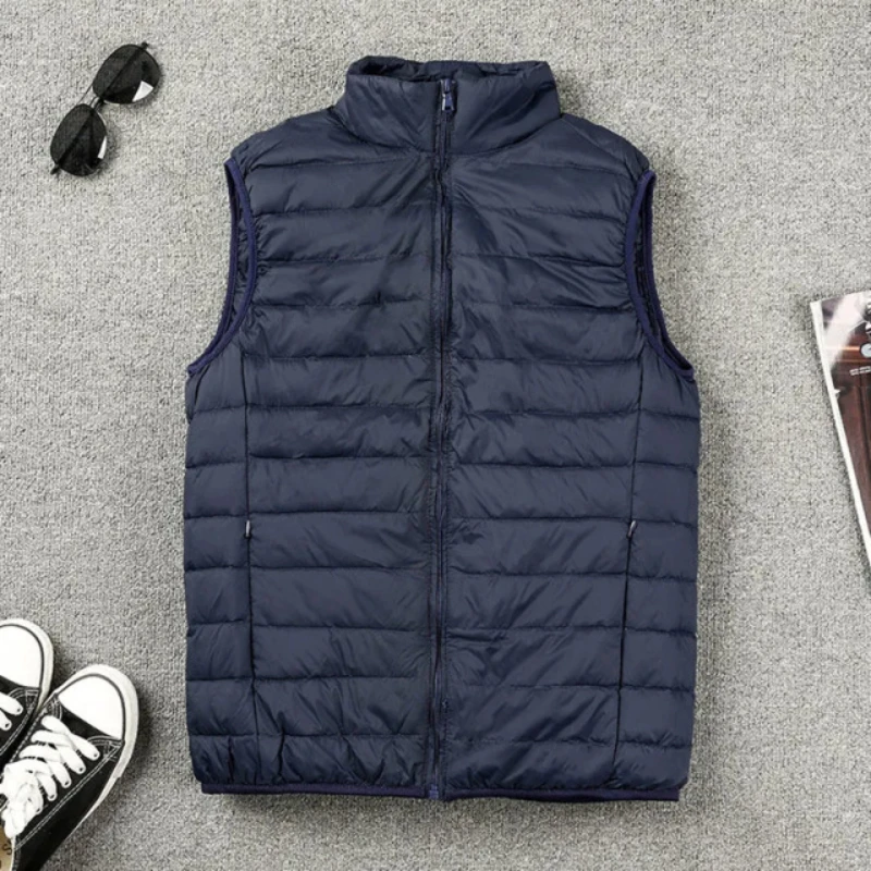 Winter Men Duck Down Vest 2022 Coat Ultralight Sleeveless Puffer Vest Jacket ultra thin warm lightweight down jacket Waistcoat