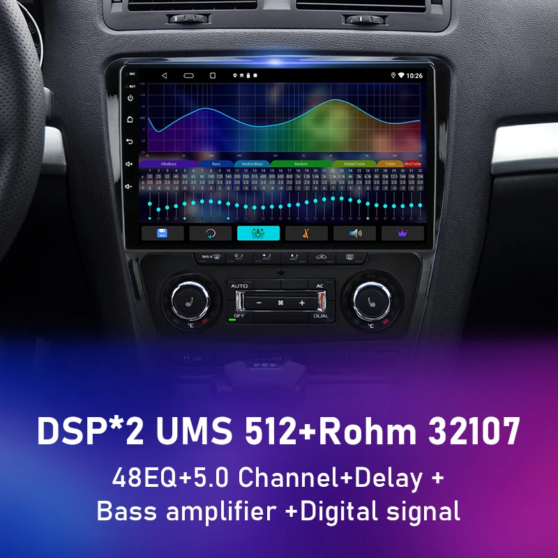 Автомагнитола на Android для Volkswagen Skoda Octavia 2 2004-2013 мультимедийный видеоплеер с