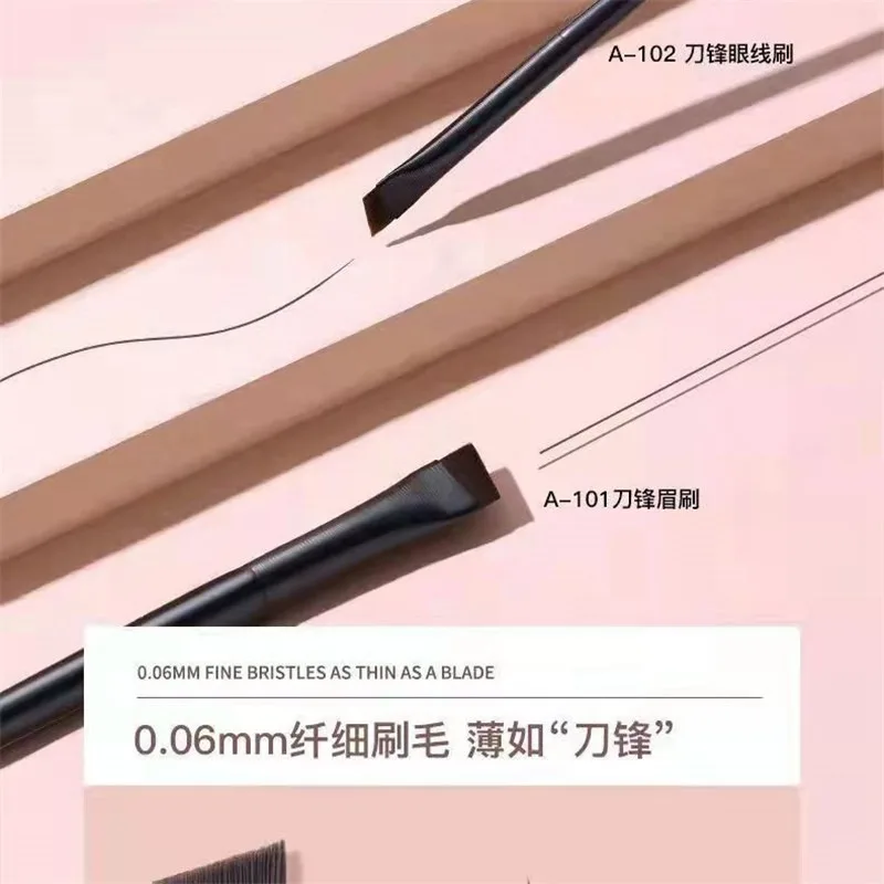 

LOYBJ 1/2pcs Blade Makeup Brushes Angled Thin Eyebrow Brush Flat Fine Eyeliner Brush Professional Liner Brow Beauty Make Up Tool