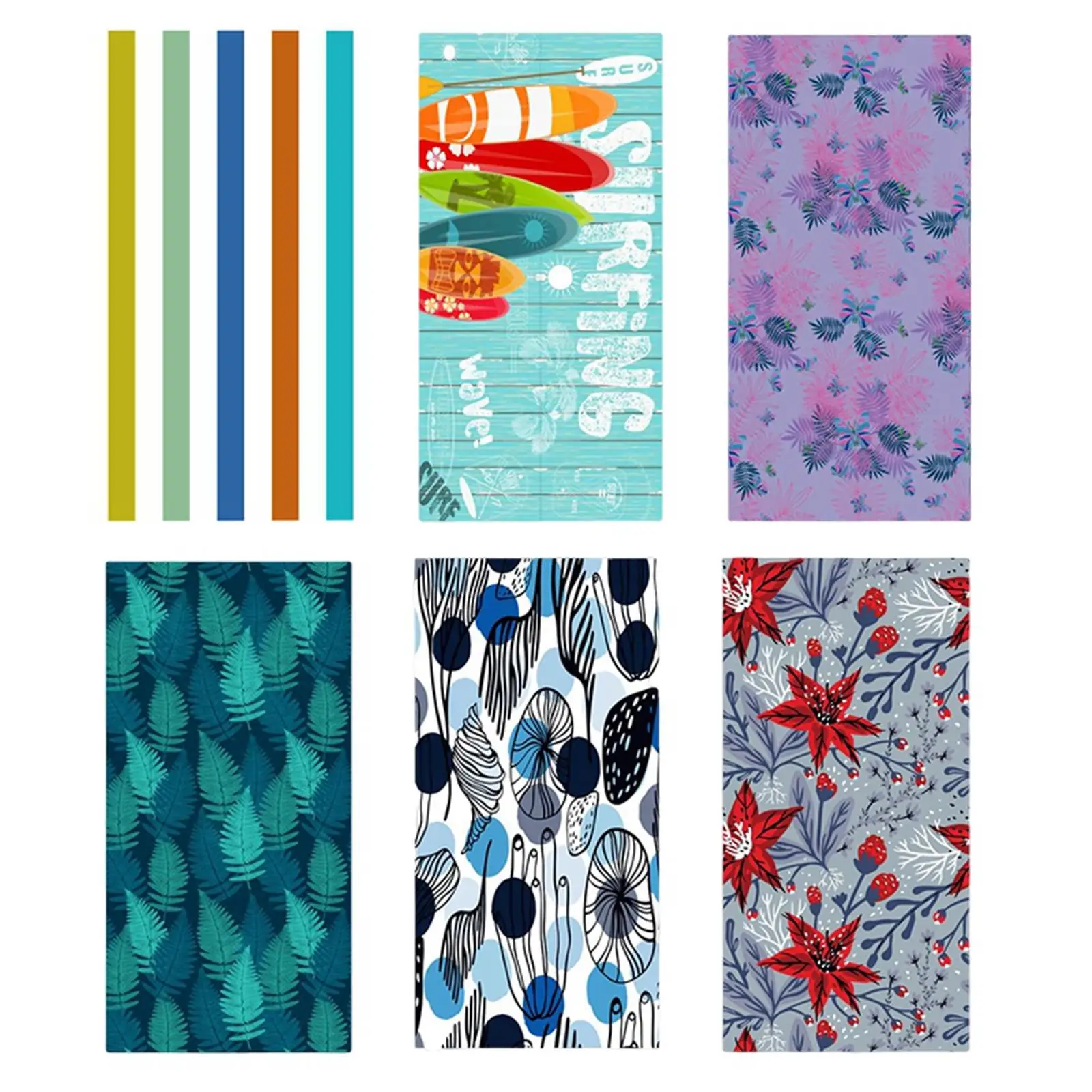 

Beach Towel Oversized Highly Absorbent Ultrasoft Quick Dry Lightweight Colorful Swim Towels for Outdoor Swimming Beach Vacation