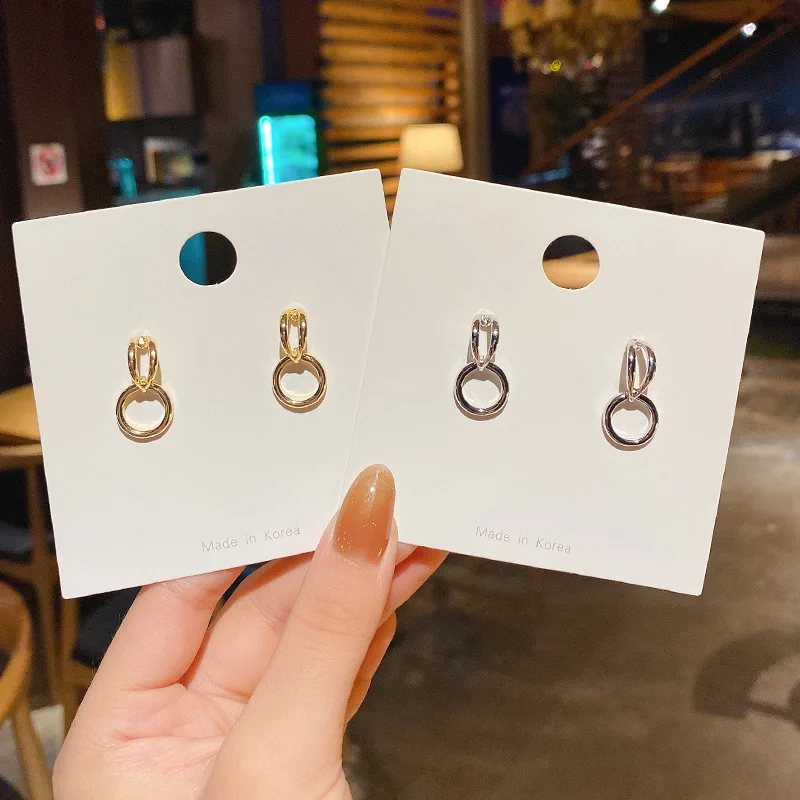 

Wholesale Sterling Silvers Pin Round Fashion Earrings Female Women Petite Drop Shipping Gift
