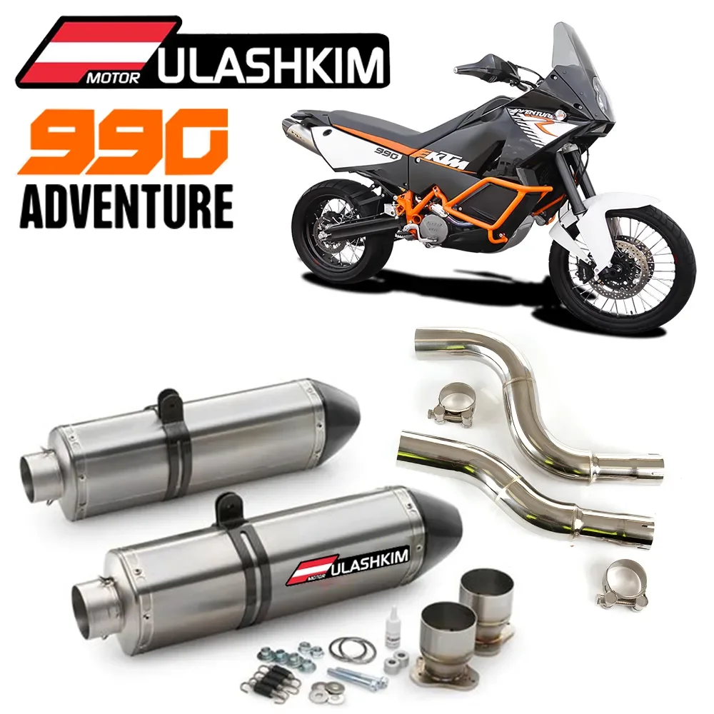 

NEW2023 Motorcycle Exhaust Kit Link Pipe For 990 Adventure R 2006 to 2012 Years Exhaust Muffler