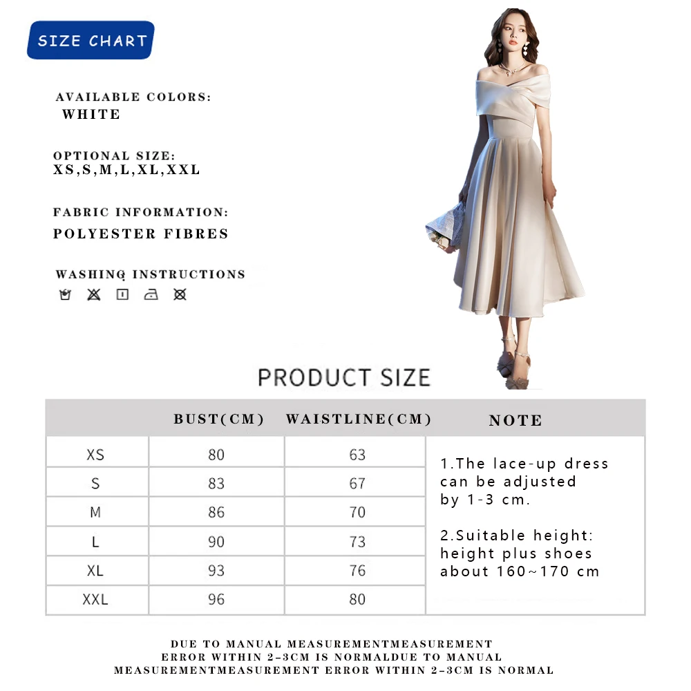 French evening dress skirt female 2022 autumn and winter new a shoulder simple generous temperament banquet party small dress