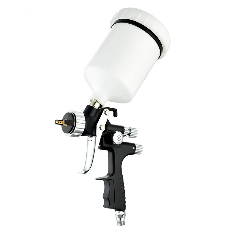 

New High Quality HVLP Spray Gun High Atomization Professional Automotive Sheet Metal Gravity Paint Gun 1.3Mm Nozzle 600Cc Cup