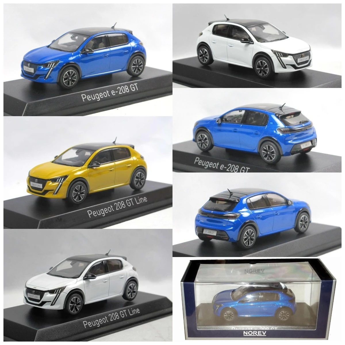 

Norev 1:43 For Peugeot e-208 GT SUV 2019 Limited Edition Resin Metal Static Car Model Toy Gift