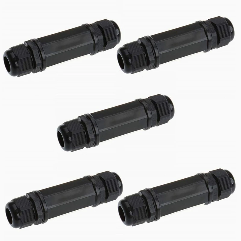 

5 шт., водонепроницаемые коннекторы RJ45 Cat5/5E/6 8P8C