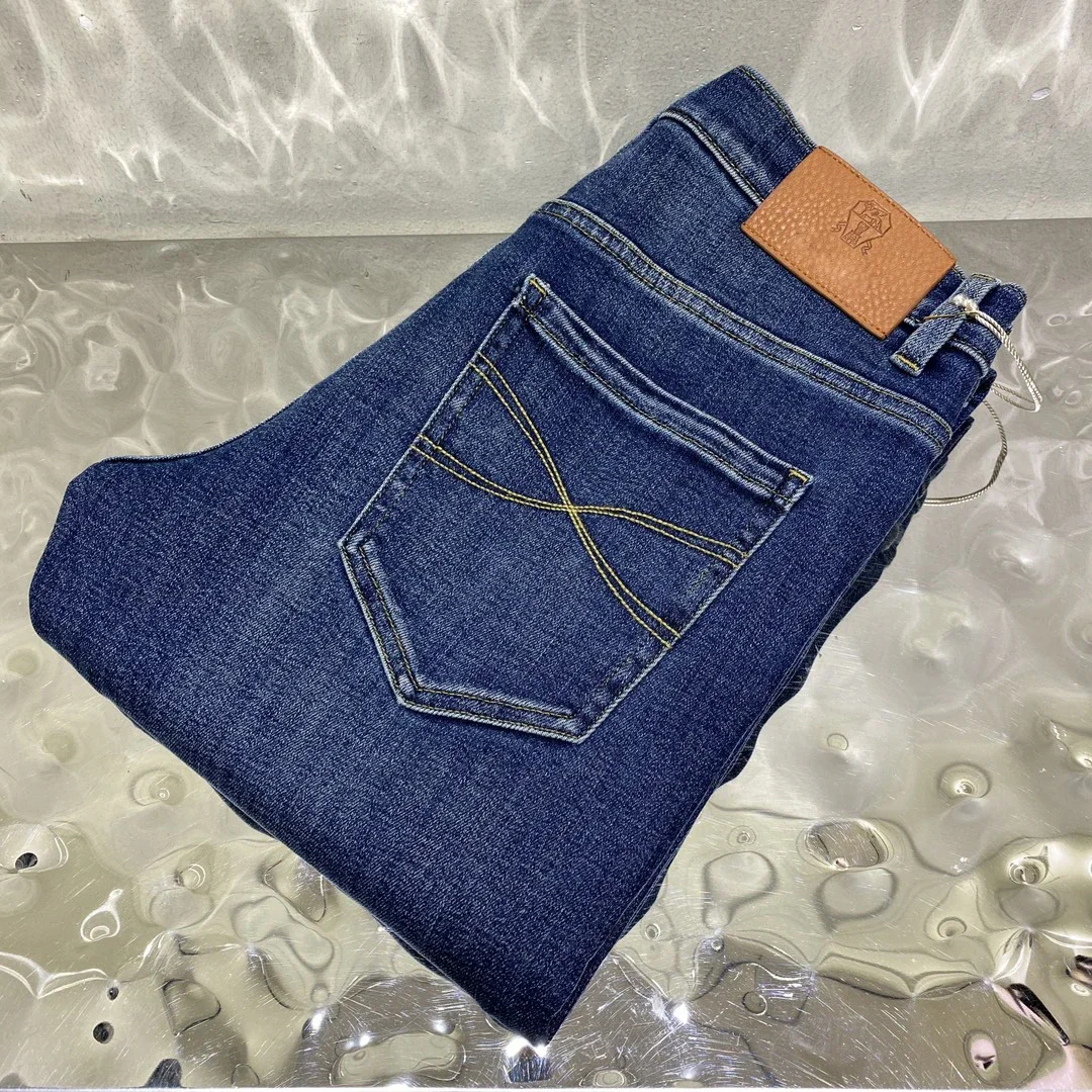 BILLIONAIRE OECHSLI Jeans Thick Cotton Men 2025 Autumn Winter new Straight Embroidery comfortable Quality size 29-42 Pants