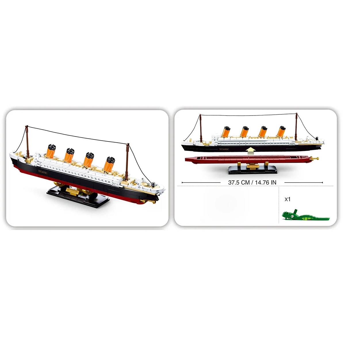 Детский конструктор в виде круизного лайнера