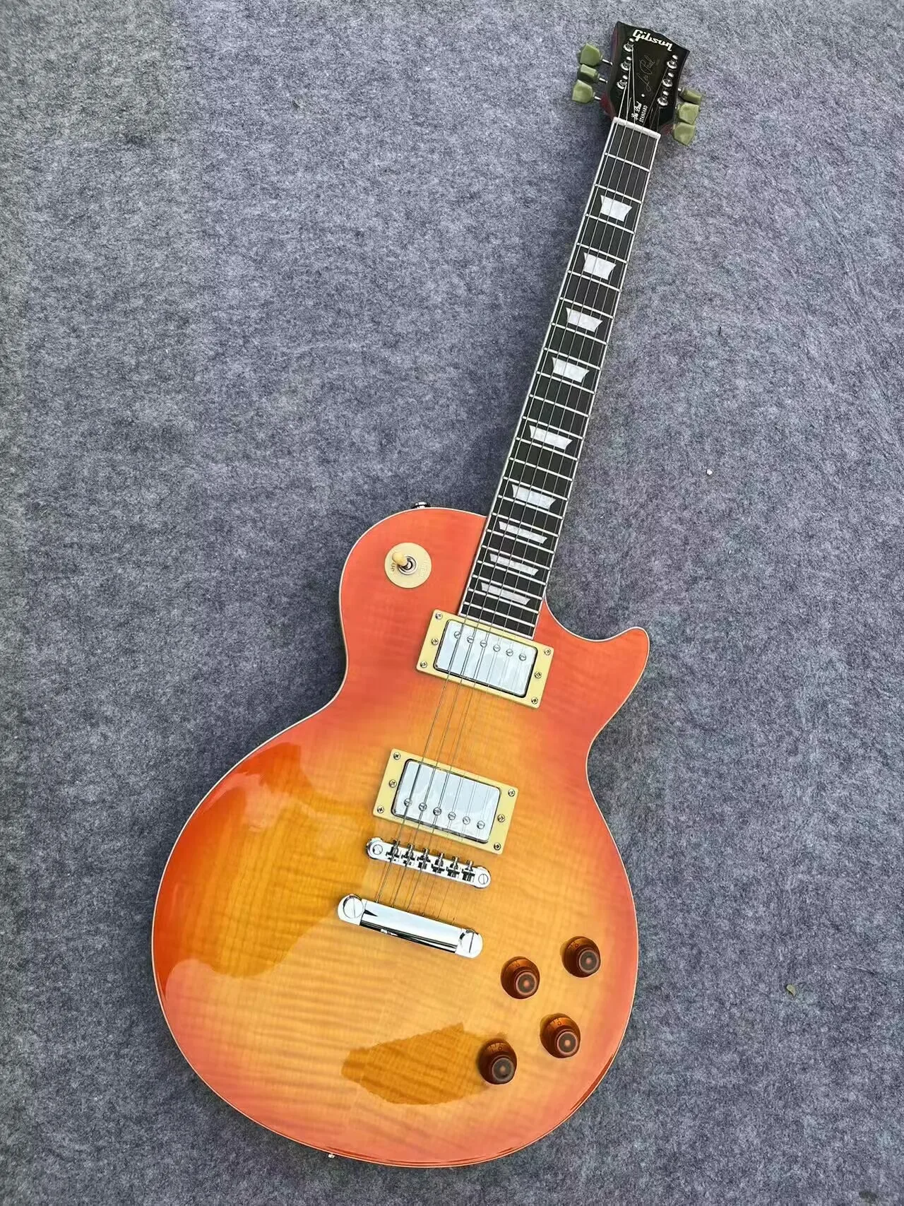 

Mahogany body rose wood fingerboard Flame Maple Top G Les Standard LP Paul Solid Electric Guitar the Factory outlet LKNCH