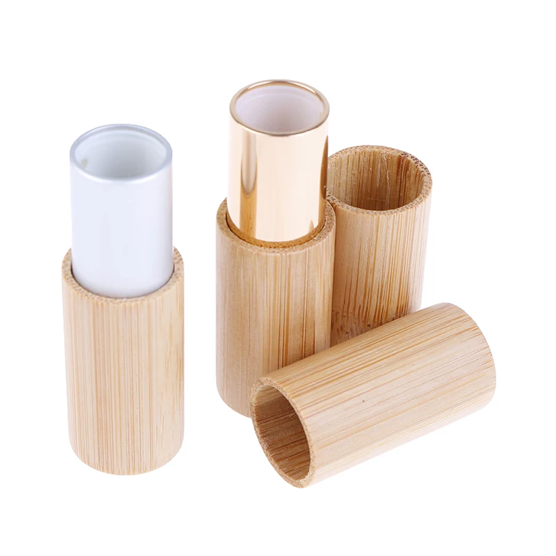 

Креативные деревянные Сменные трубки для губной помады, натуральный бамбук, пустой контейнер для губ, трубка для губной помады, контейнер «сделай сам», трубки для бальзама для губ