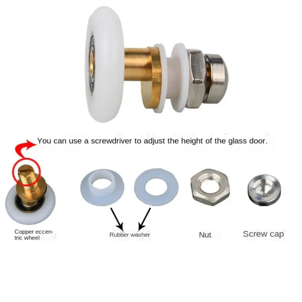Латунные ролики для душевой двери новинка сменные детали одного колеса