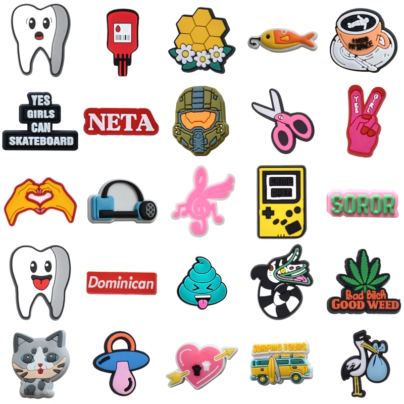 

Boy Women Charm Wholesale Bulk Shoe Charms Men Set Jeans Shoes Accessories Packs Girl Gifts Kids Para Pins Decorations for Crocs