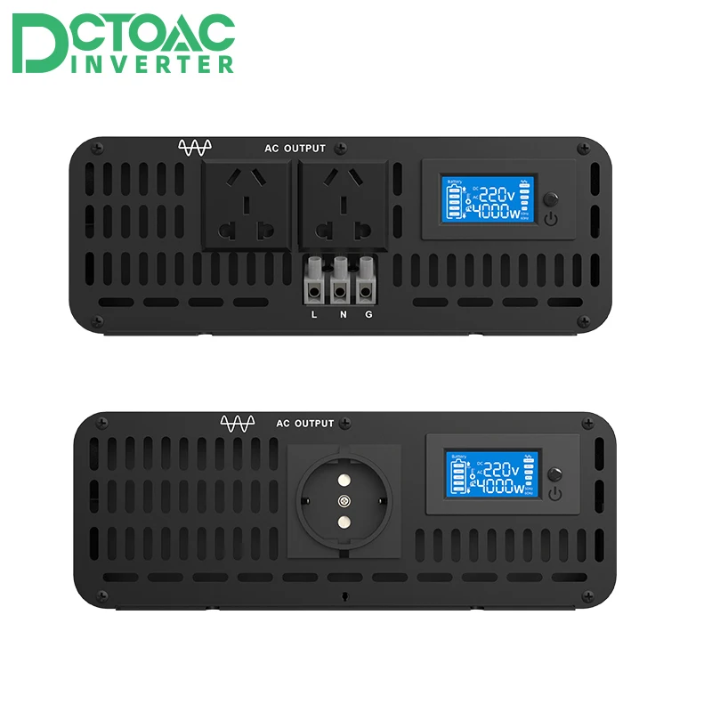 

IDEALPLUSING 12v 24v 36v 48v 60v 72v 84v inverter 100v 110v 120v 220v 230v 240v 4KW DC to AC car inverters pure sine wave