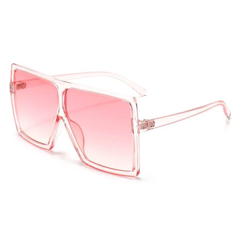 

Fashion Square Sunglasses Women Large Frame Glasses Retro Sunglass Men One Piece Eyewear UV400 Sun Glass Gradient Shades