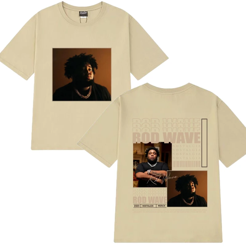 Винтажная футболка с графическим рисунком в стиле хип-хоп Rod Wave Album для мужчин и