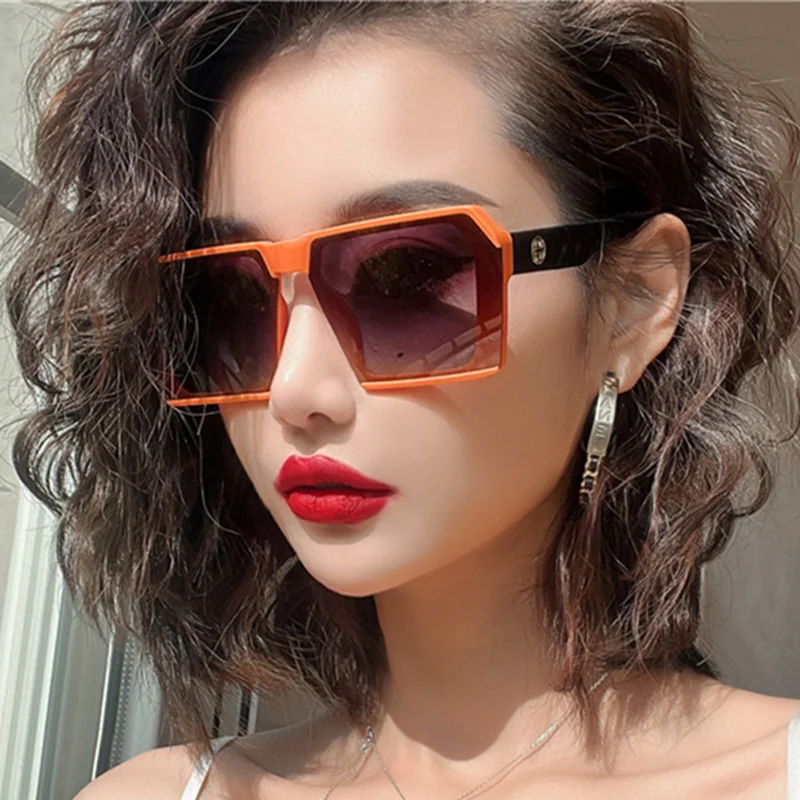 

2000s Aesthetic Orange Sunglasses Fashion Hippie Steampunk Vintage Y2k Car Driving Trending Designer Luxury Retro Streetwear