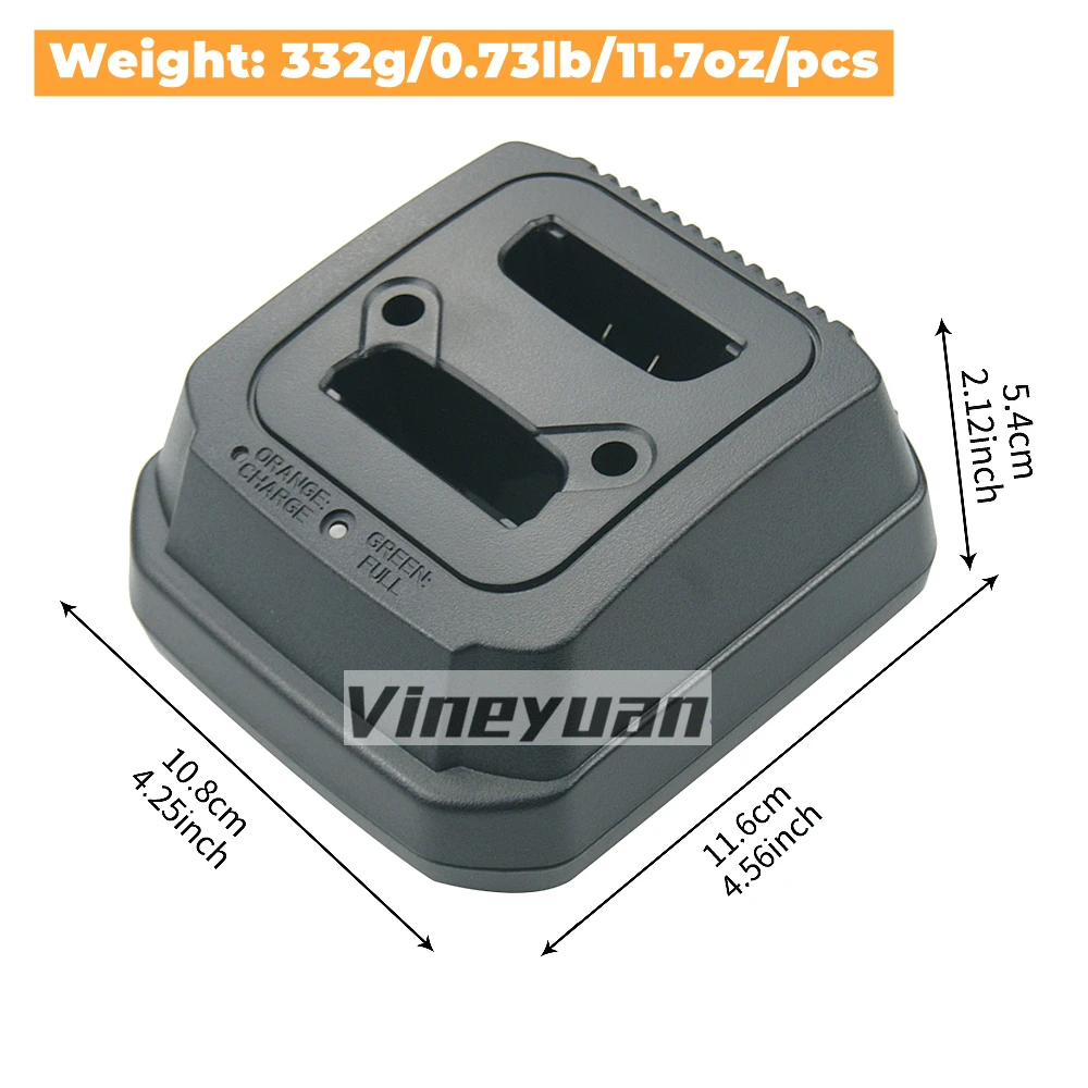 FTN6575A FTN6575B Dual Pocket Desktop Li-ion Battery Charger For MOTOROLA TETRA Radios MTP850 MTP850S CEP400 MTP830S MTP800