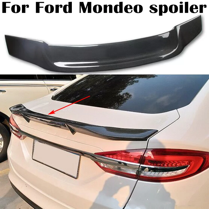 Спойлер для Ford Mondeo/Fusion 2013 2014 2015 2016 2017 Высокое качество Настоящее углеродное