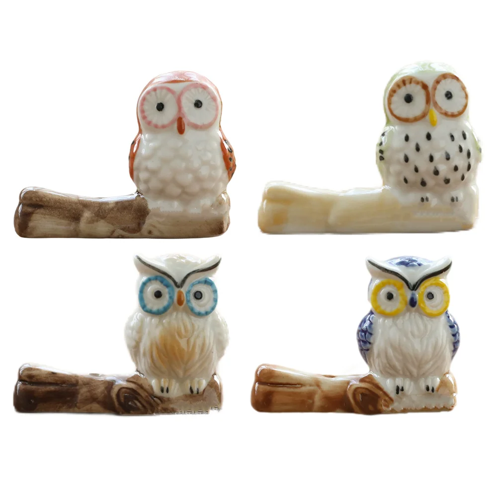 

4pcs Cartoon Owl Incense Holders Household Incense Holders Incense Stick Stands