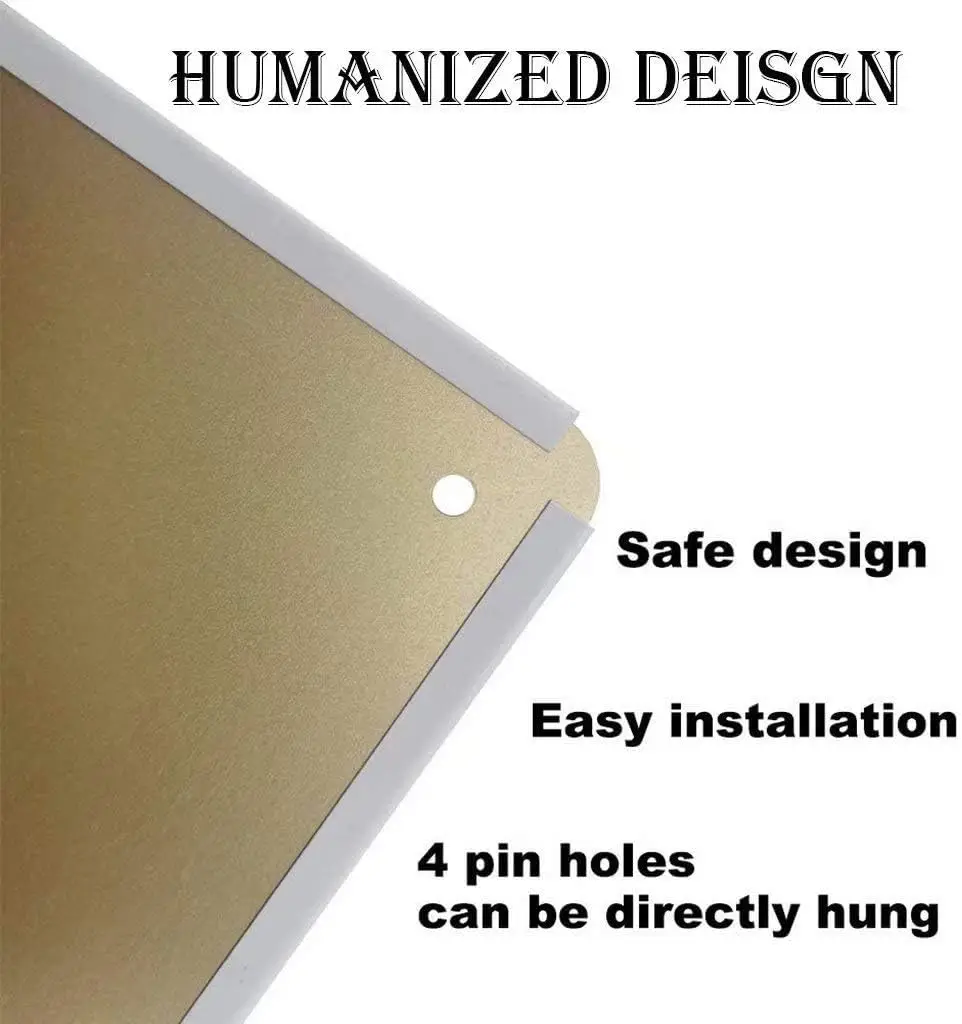 Металлическая жестяная деталь-я иду в сад из-за потери разума и найду свою душу