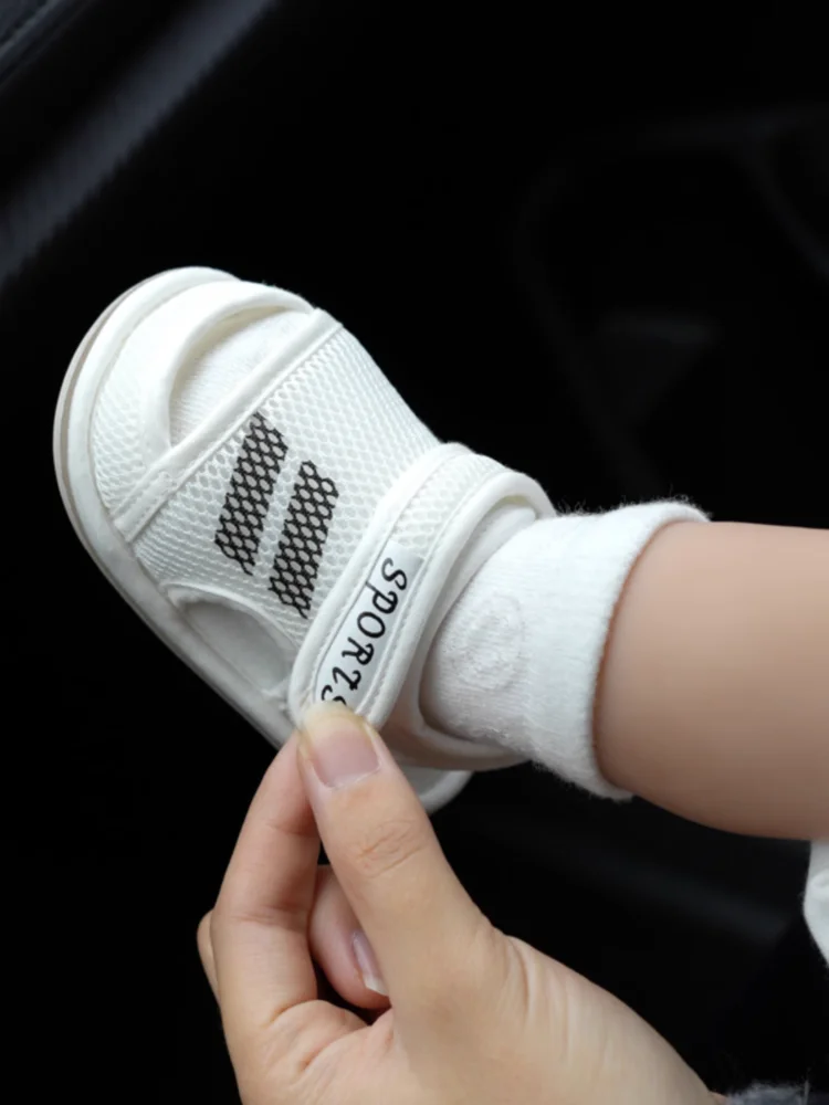 

Baby Sandals Summer 0-1 Years Old Breathable Boys and Girls Baby Soft Bottom Toddler Shoes Non-Slip 6-12 Months Non-Slip