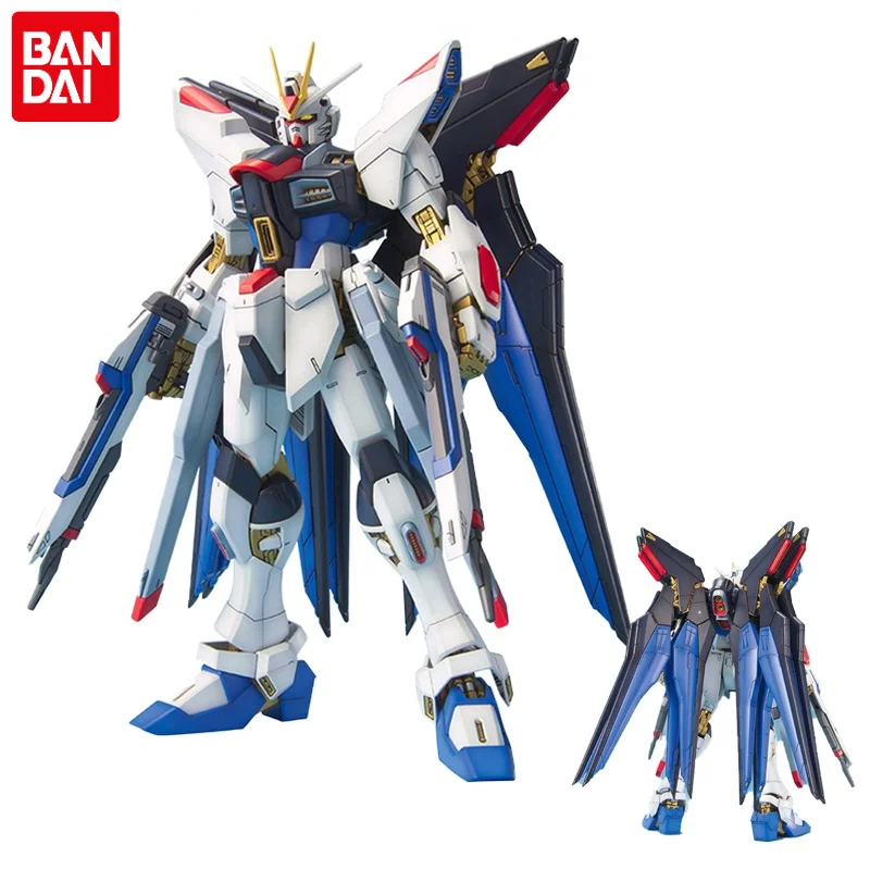 

Original Bandai Gundam Anime Figure MG 1/100 SEED ZGMF-X20A STRIKE FREEDOM GUNDAM Anime Action Figures Model Modification Toys