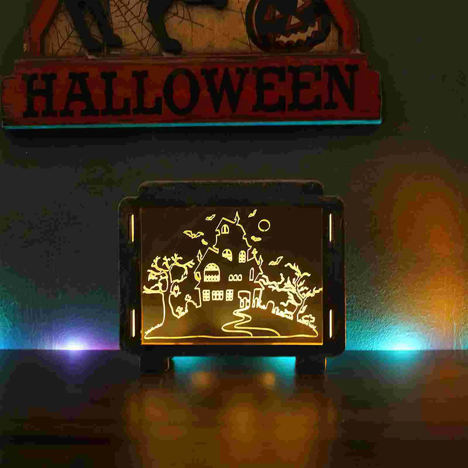 

Ornament Exquisite Creative Wooden Ornament Wooden Sign Desk Ornament Indoor Decor Light Decor