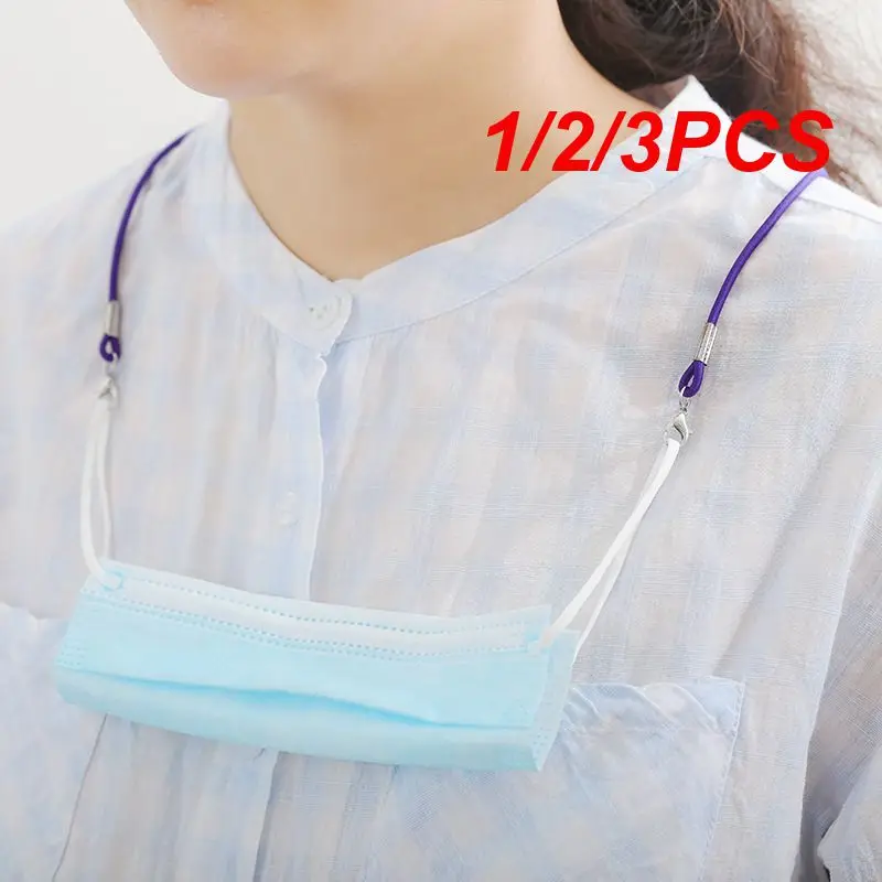 

1/2/3 шт. регулируемый шнурок для маски, веревка для маски, держатель для маски, подвесные ушные противоскользящие крючки, Зрительная цепочка для близорукости, Шейная веревка