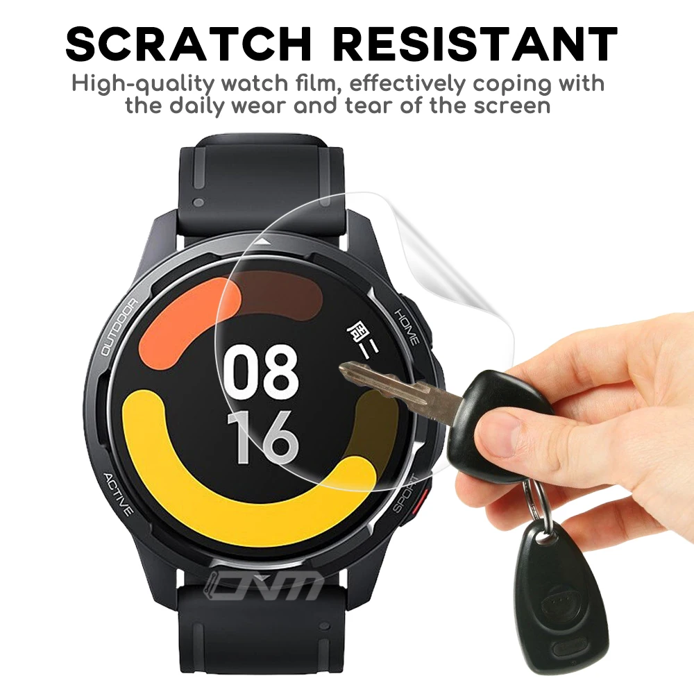 3 шт Гидрогелевая Защитная пленка для Xiaomi Mi Watch S1 Active / Color 2 Sport Smartwatch полная защита