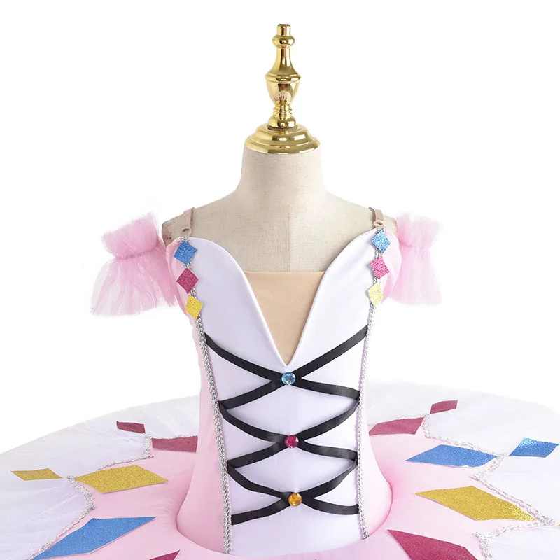 Профессиональная балетная пачка для девочек синее розовое блюдо блинная