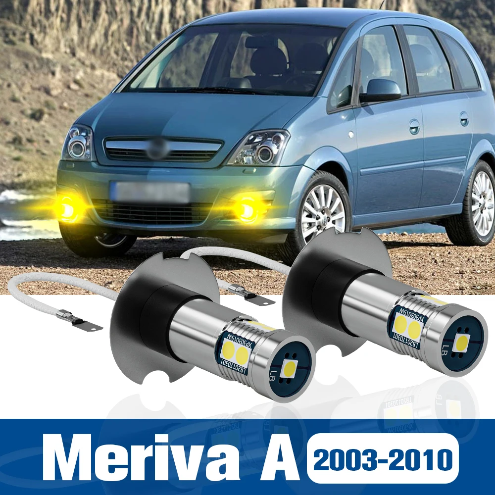 

2pcs LED Fog Light Blub Lamp Accessories Canbus For Opel Meriva A 2003-2010 2004 2005 2006 2007 2008 2009