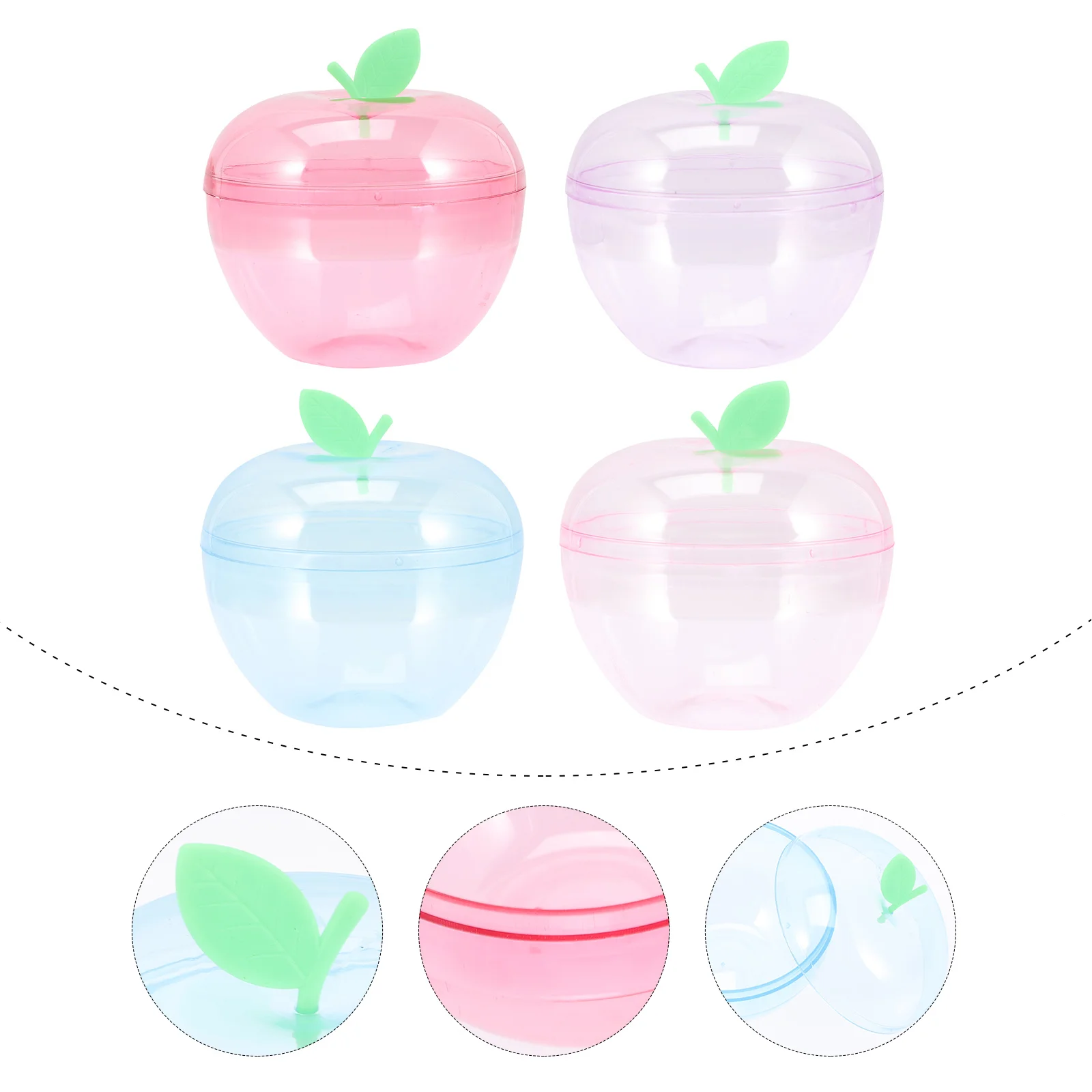 

4 Pcs Boxes Small Plastic Box Kids Jewelry Boxes Plastic Sundries Boxes For Sundries Candies Jewelries