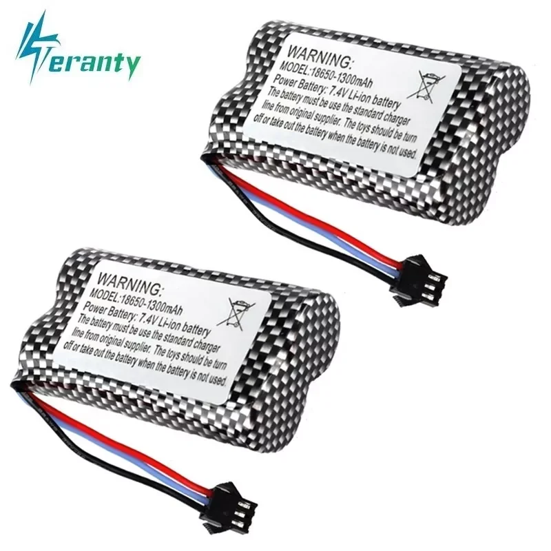 

NEW2023 1/2/3/5/10pcs7.4v 1300mAh rechargeable battery for Watch Gesture Sensing Twisted RC stunt car 18650 7.4v battery FOR RC