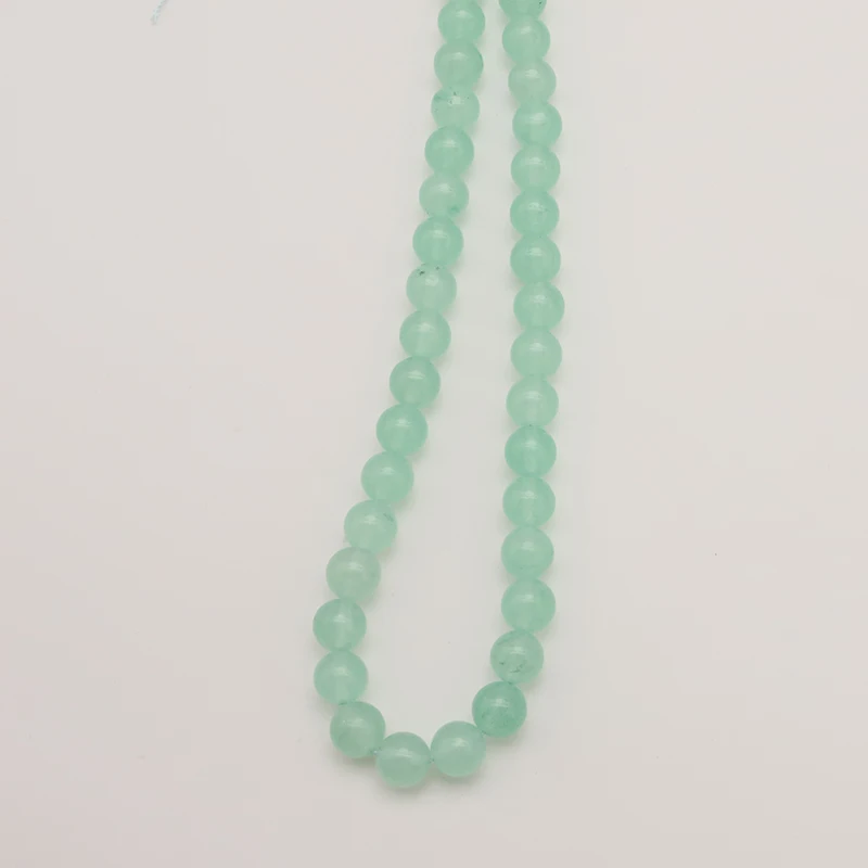 

36PCS Natural Green fluorite beads Jades Gem Stone Beads Round Mineral Beads For Jewelry Making DIY Bracelet Accessories JA0591