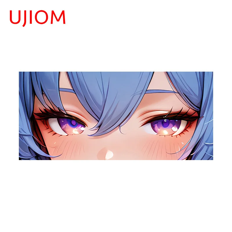 Фото Наклейка на стену UJIOM Genshin Impact Ganyu, креативный декор для багажа, DIY-наклейка для дома, красочные, привлекательные граффити-муралы, аксессуары №1