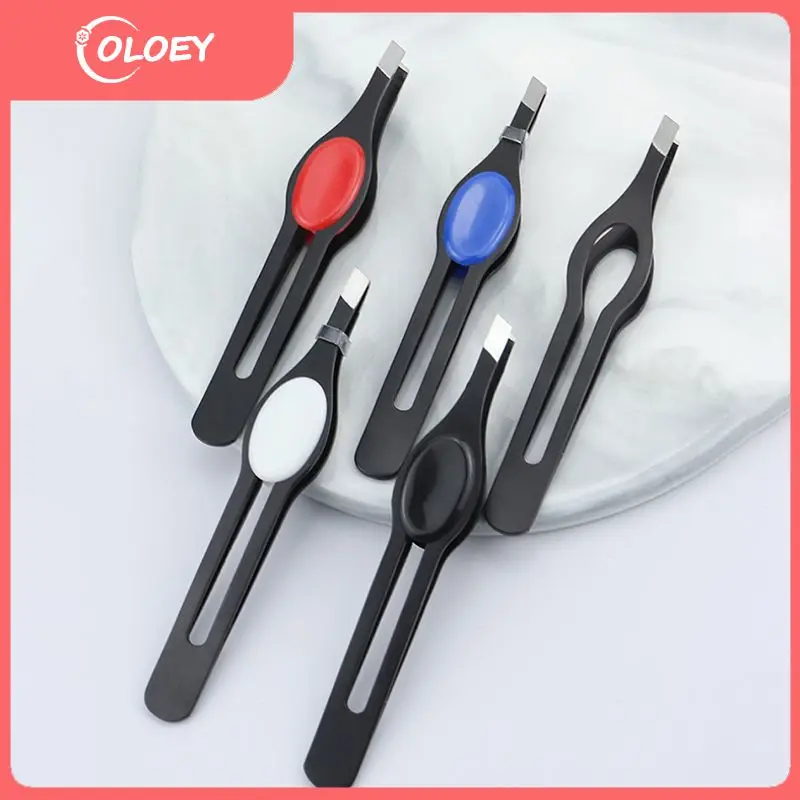 

Eyebrow Tweezer Hair Oblique Flat Puller Stainless Steel Eyebrow Clips Hair Removal Scissors Beauty Makeup Tool Accessories