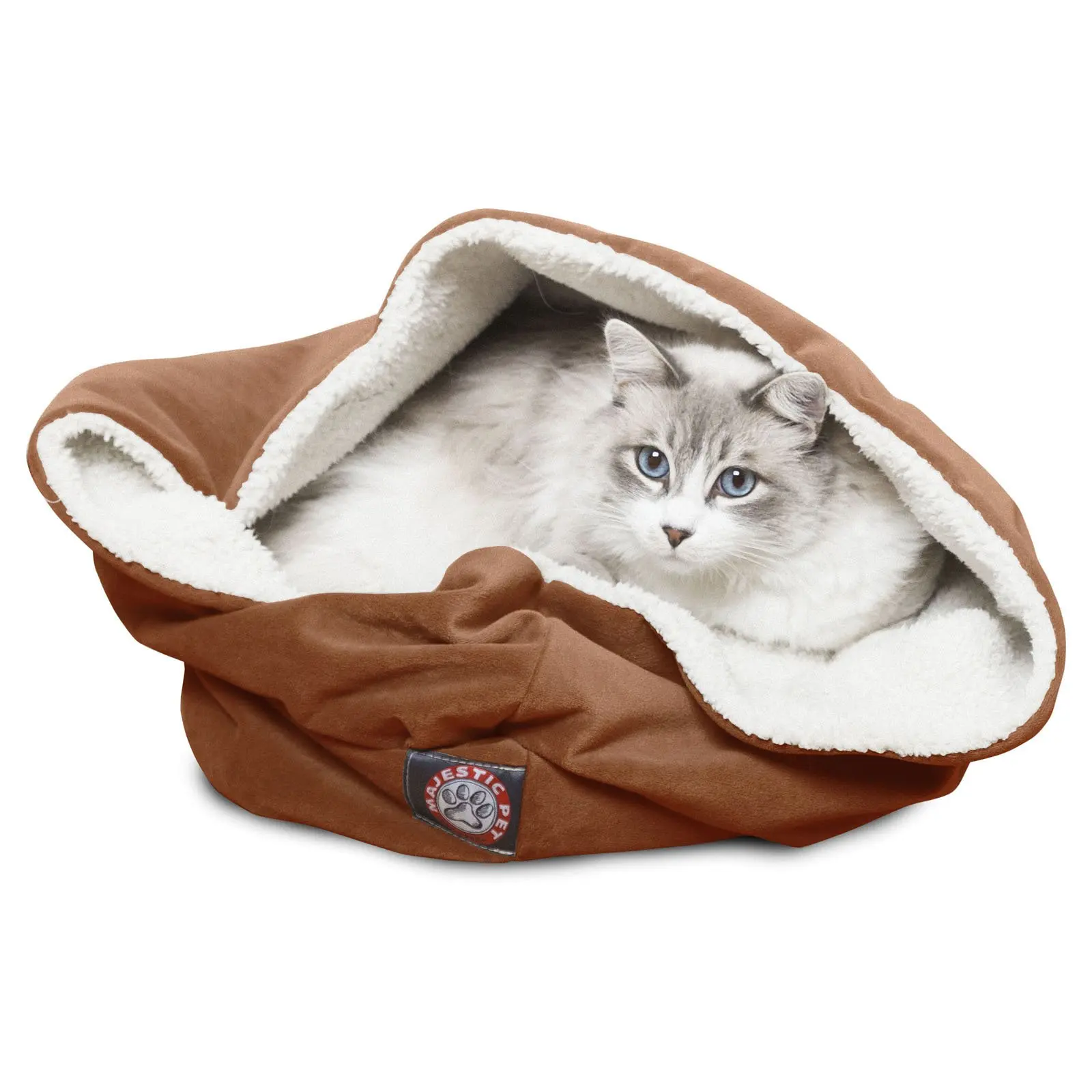 

Suede 17 in. Burrow Cat Bed