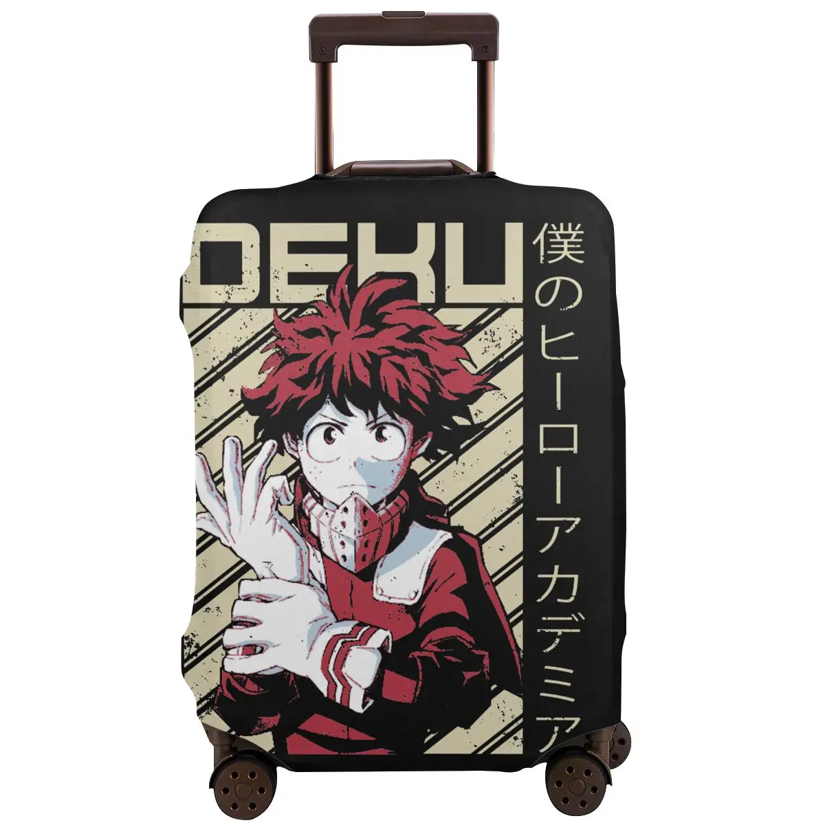 

Deku Diagonal My Hero Academia Anime Travel Luggage Protective Case Washable Suitcase Luggage Cover Elastic Anti-Scratch Cover