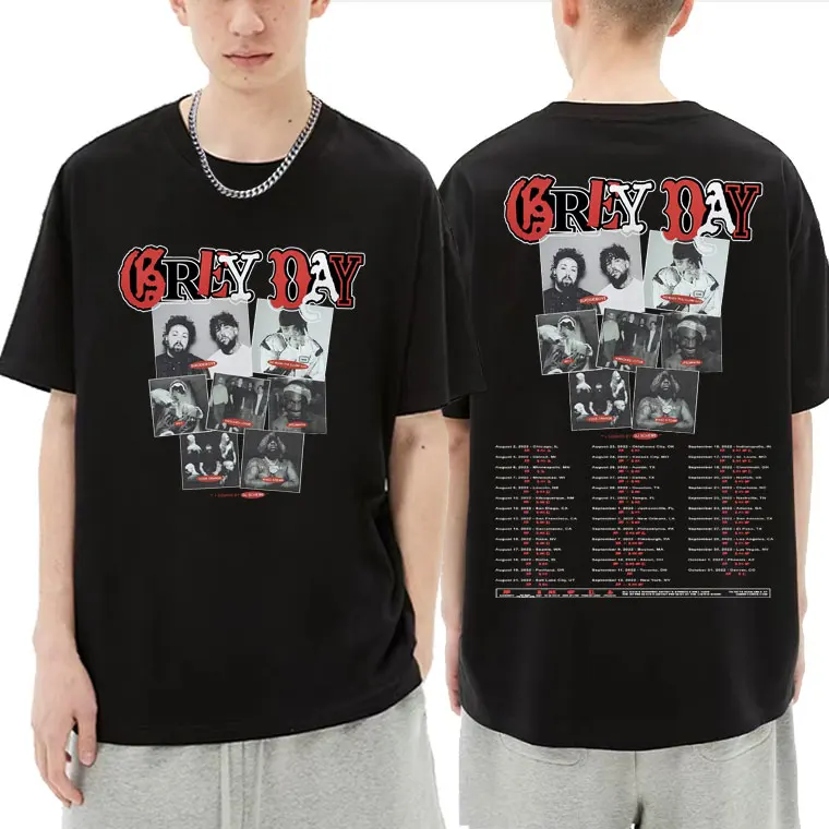 

$uicideboy$ Grey Day Tour Essential T Shirt Fashion Men Women Suicideboys Hip Hop Short Sleeve Tees Man High Quality T-shirts