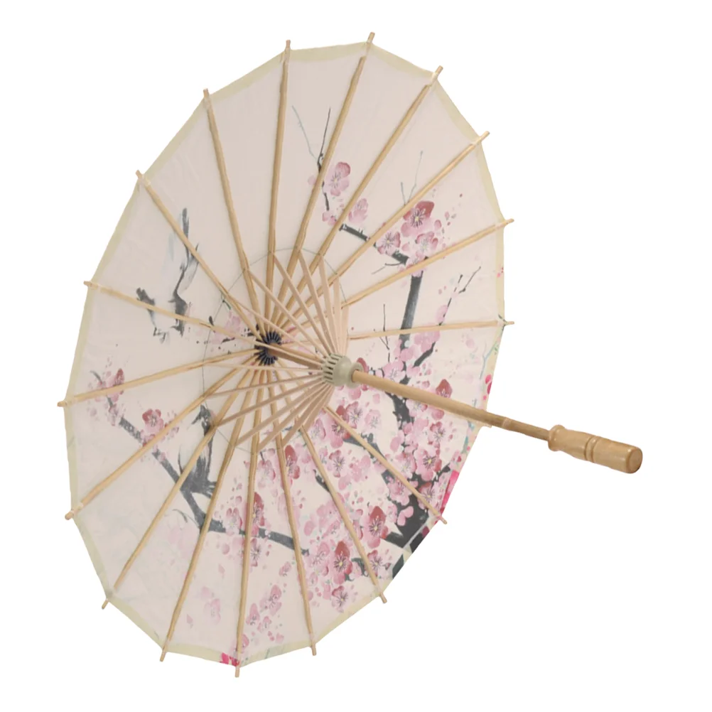 

White Umbrella Paper Umbrellas Weddings Performance Stage Beautiful Oil Photo Classical Wood