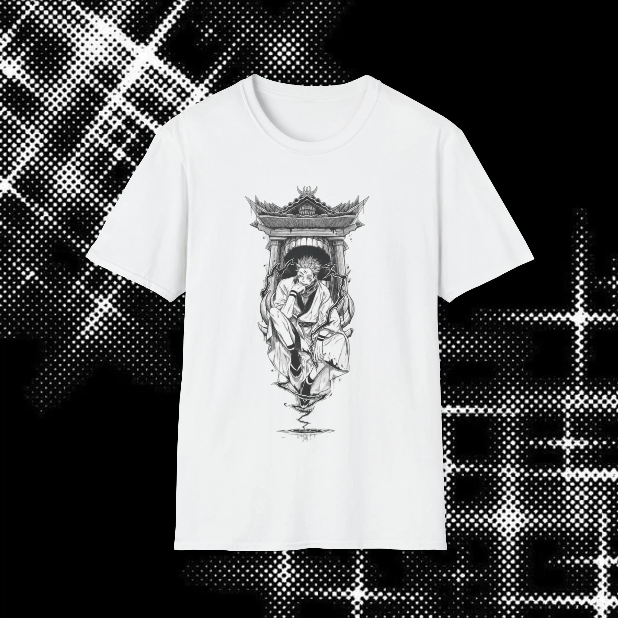 Футболка с изображением злонамеренного храма Sukuna