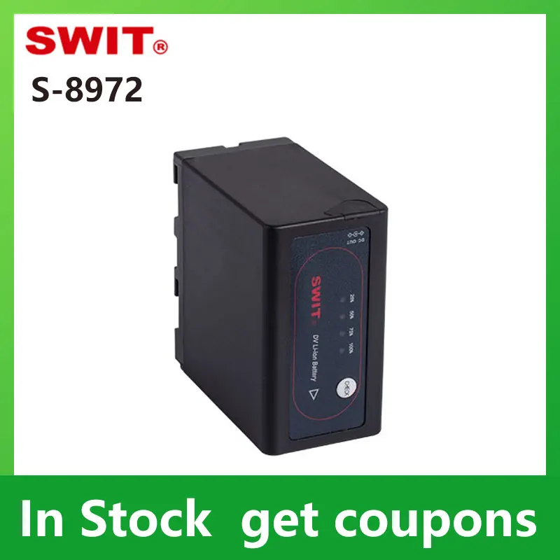 

SWIT S-8972 SONY L Series DV Camcorder Battery Pack 47Wh / 6.6Ah Capacity Li-ion Battery Pack of 7.2V Nominal Voltage