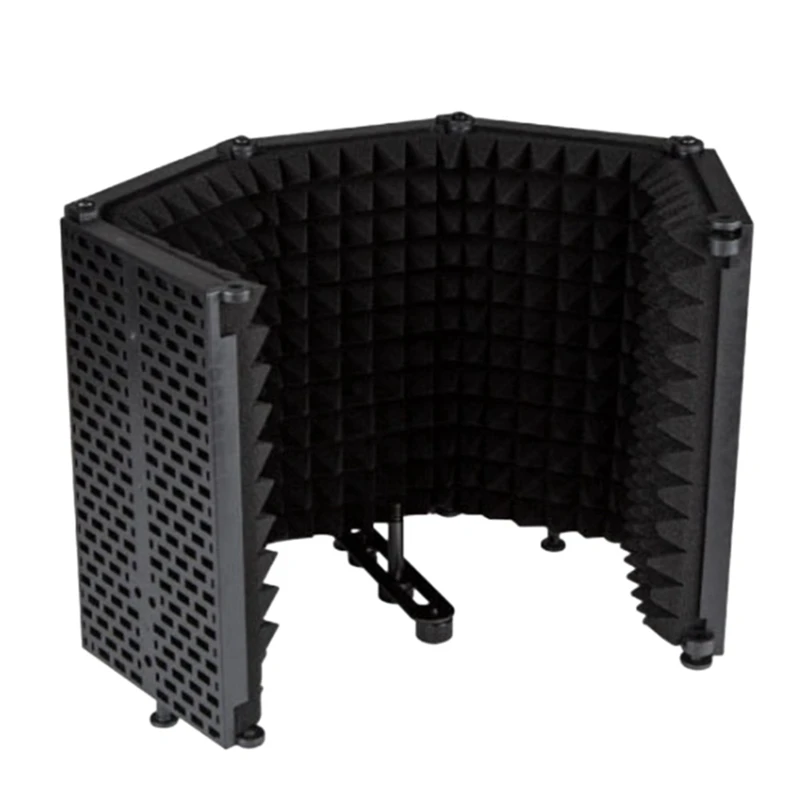 

Hot Microphone Wind Screen, Five-Door Soundproof Cover, Sound-Absorbing Blowout Prevention Net Noise Reduction Board
