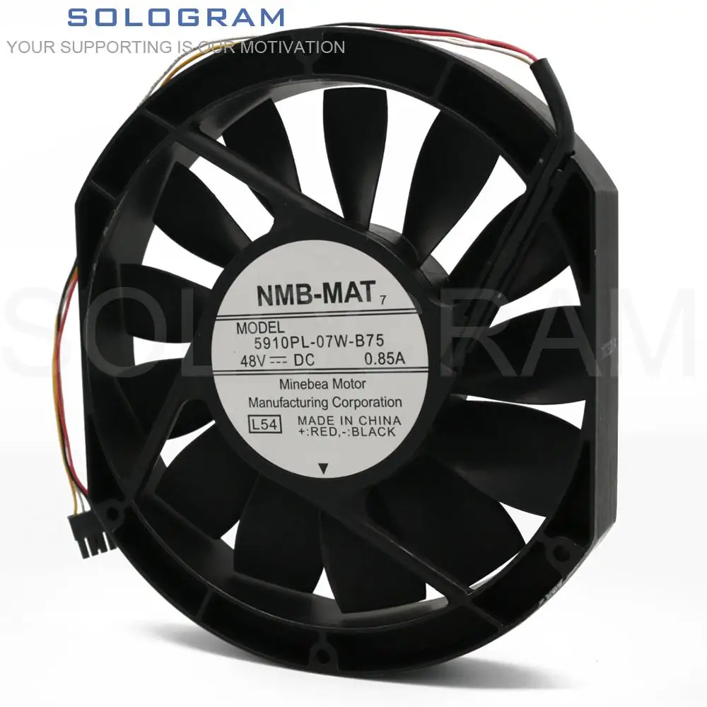 

1Pcs Brand New for NMB-MAT 5910PL-07W-B75 170*150*25MM 48V 0.85A Aluminum Frame Industrial Heat Dissipating Cooling Fan