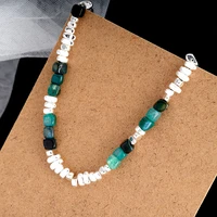 natural stone necklaces female male hip hop design clavicle chain cool all match jewelry